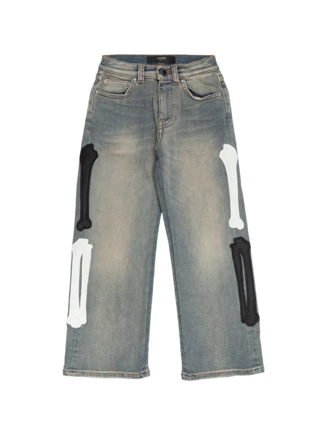 AMIRI KIDS AMIRI KIDS ボーンアップリケデニムジーンズの商品画像