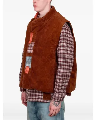 STORY mfg. Sahab cord patchwork gilet - サムネイル2