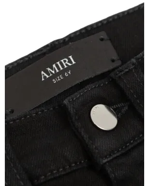 AMIRI KIDS ベルトループパンツ - ブラック - サムネイル4