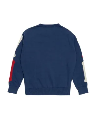 AMIRI KIDS Vネック刺繍セーター - サムネイル2