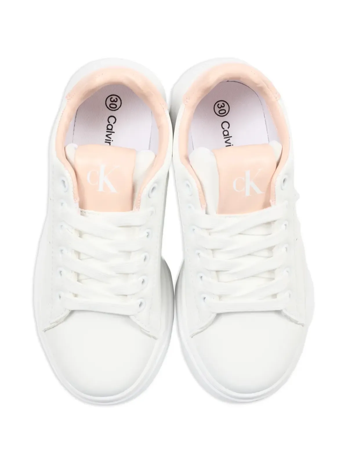 Calvin Klein Kids レースアップスニーカー - ホワイト - 画像4