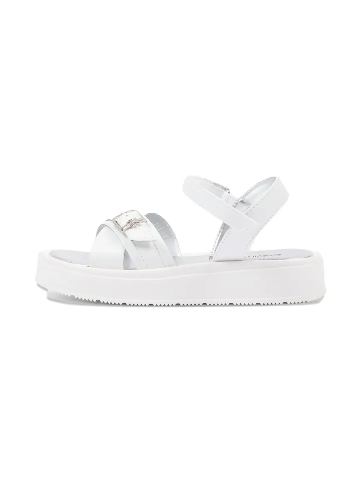 Calvin Klein Kids buckle-strap sandals - White - 画像5