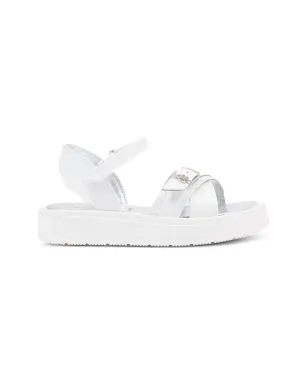 Calvin Klein Kids buckle-strap sandals - White - サムネイル2