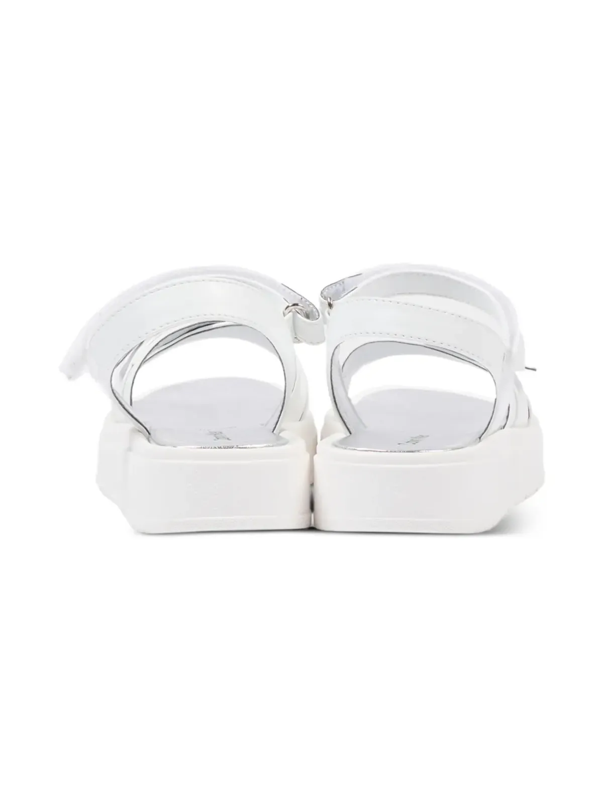 Calvin Klein Kids buckle-strap sandals - White - 画像3