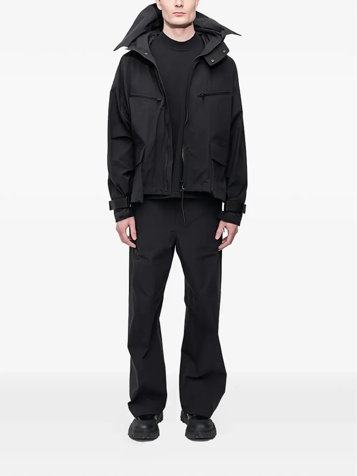 The Viridi-Anne hooded zip-up jacket - Black - 画像2