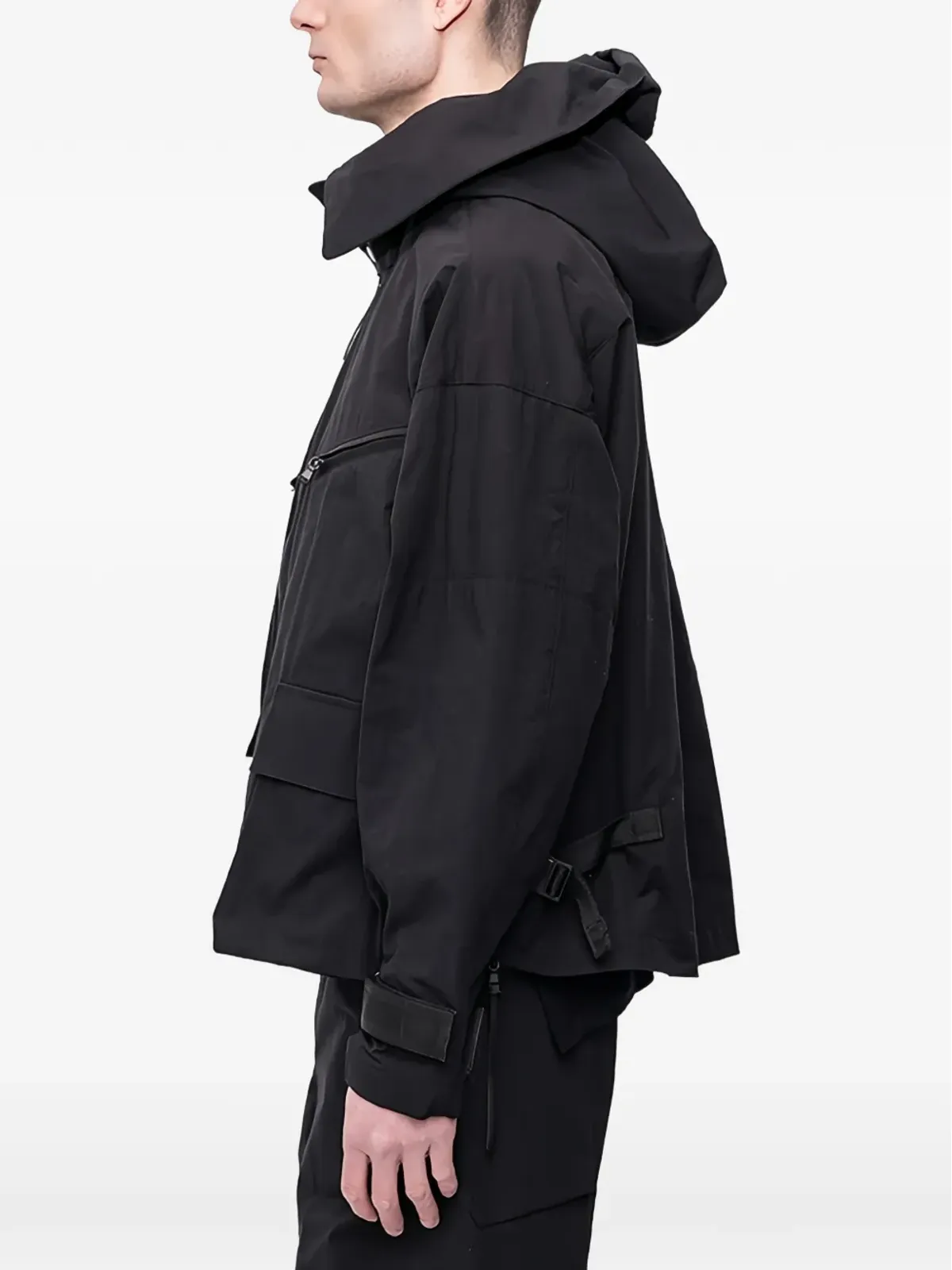 The Viridi-Anne hooded zip-up jacket - Black - 画像3