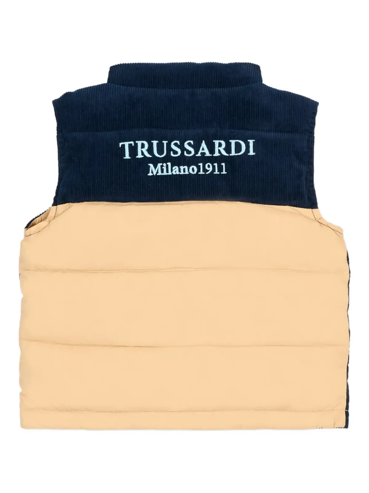 TRUSSARDI JUNIOR コーデュロイ風ボタン留めジレ - ブルー - 画像2
