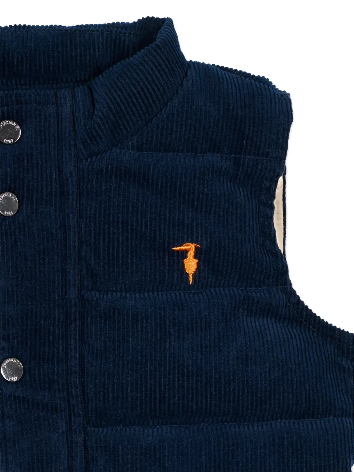 TRUSSARDI JUNIOR コーデュロイ風ボタン留めジレ - ブルー - 画像3