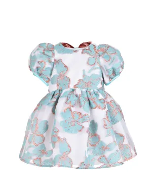 Hucklebones London 花柄ジャカード パフスリーブ ドレス - サムネイル1