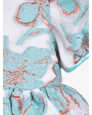 Hucklebones London 花柄ジャカード パフスリーブ ドレス - サムネイル3