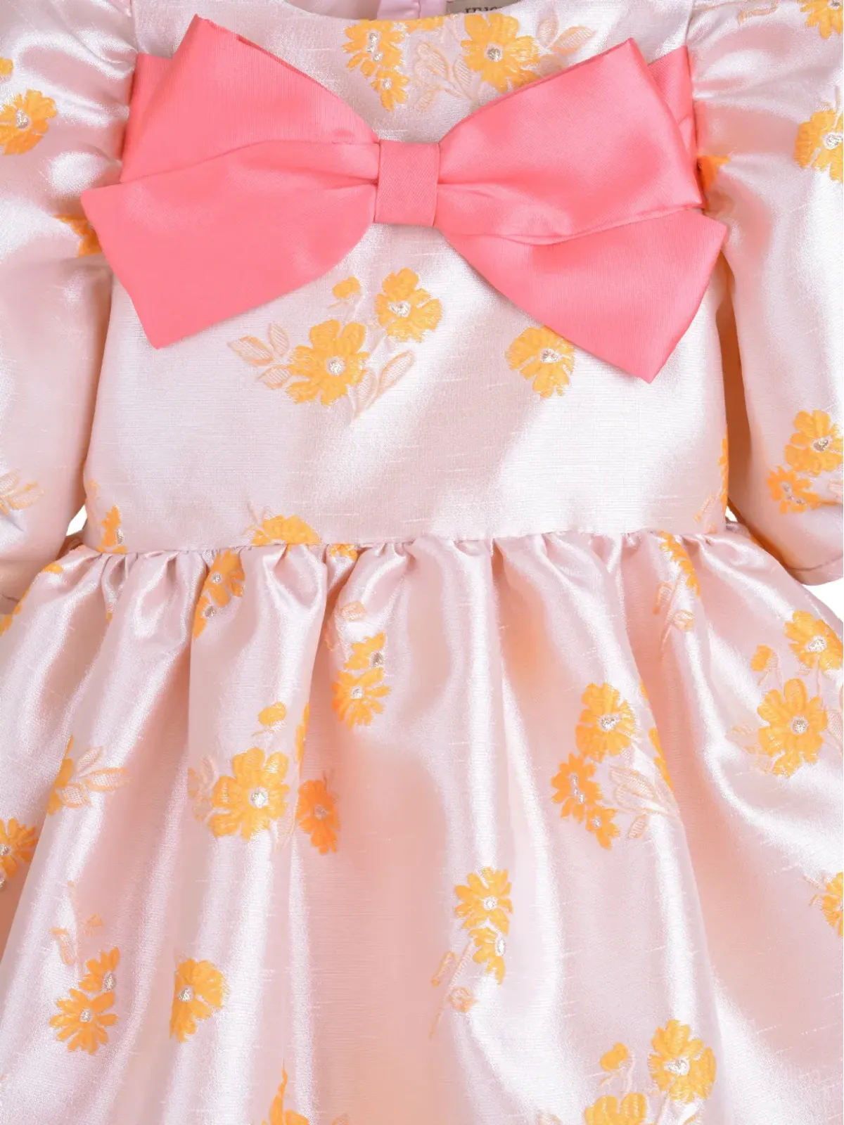 Hucklebones London パフスリーブドレス ピンク - 画像4