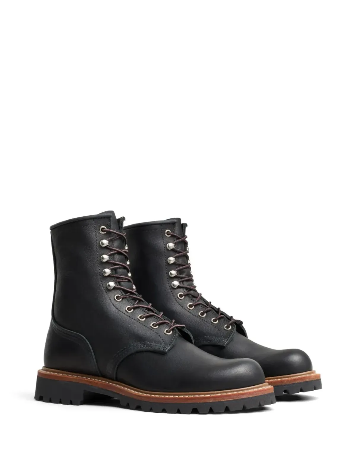 Red Wing Shoes ロガー レザー ブーツ - ブラック - 画像2
