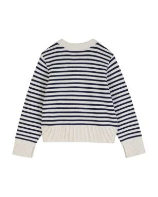 Zadig & Voltaire Kids ストライプ柄の半ボタンセーター - サムネイル2