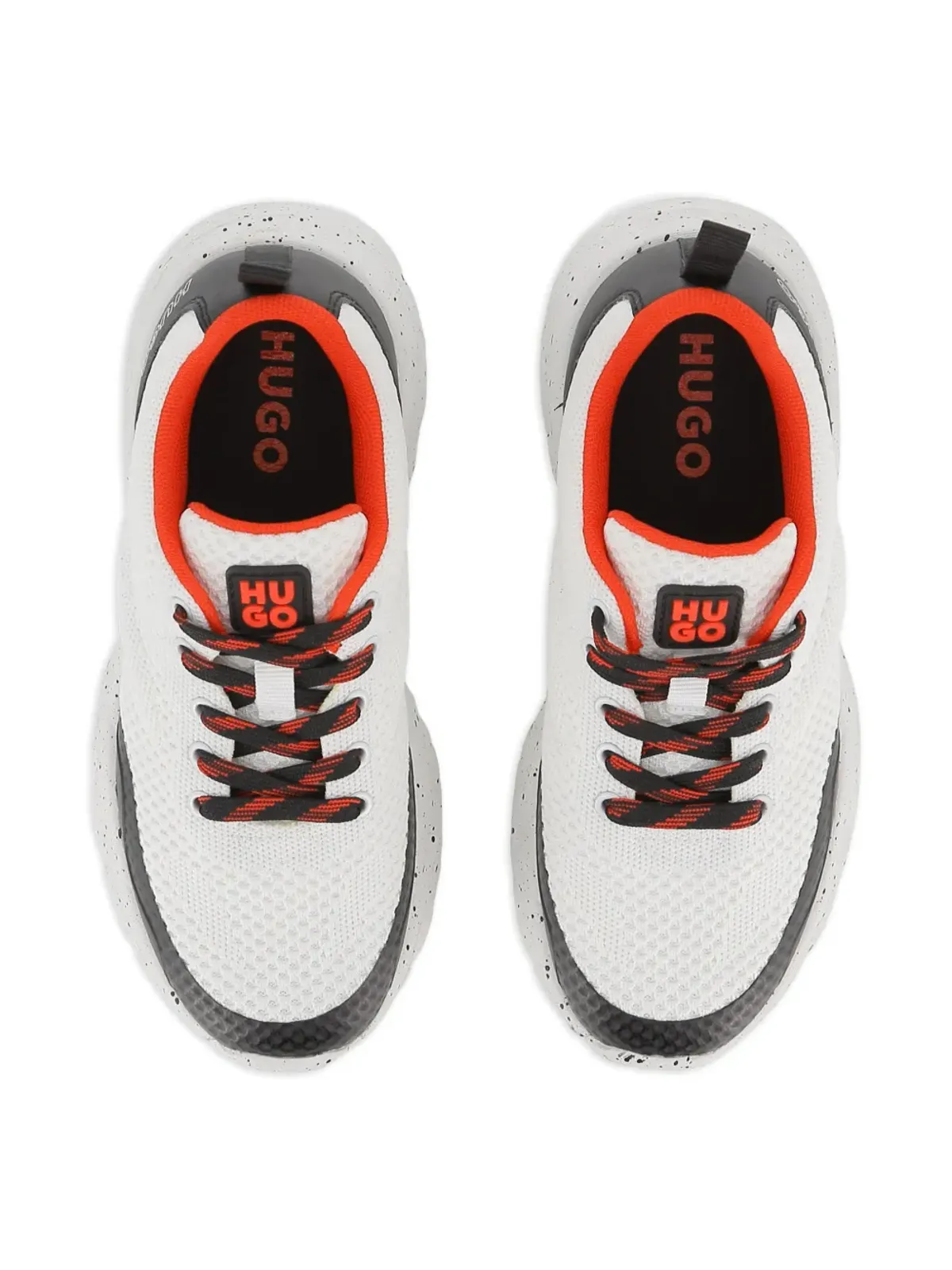 HUGO KIDS スペックルド レースアップ スニーカー - White - 画像3