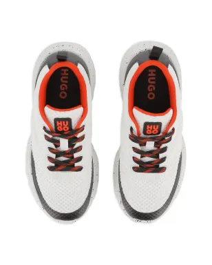 HUGO KIDS スペックルド レースアップ スニーカー - White - サムネイル3