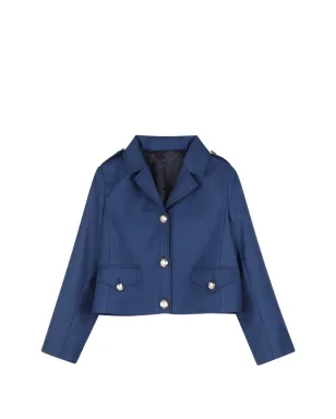 Zadig & Voltaire Kids ボタン留め クロップドジャケット - サムネイル1