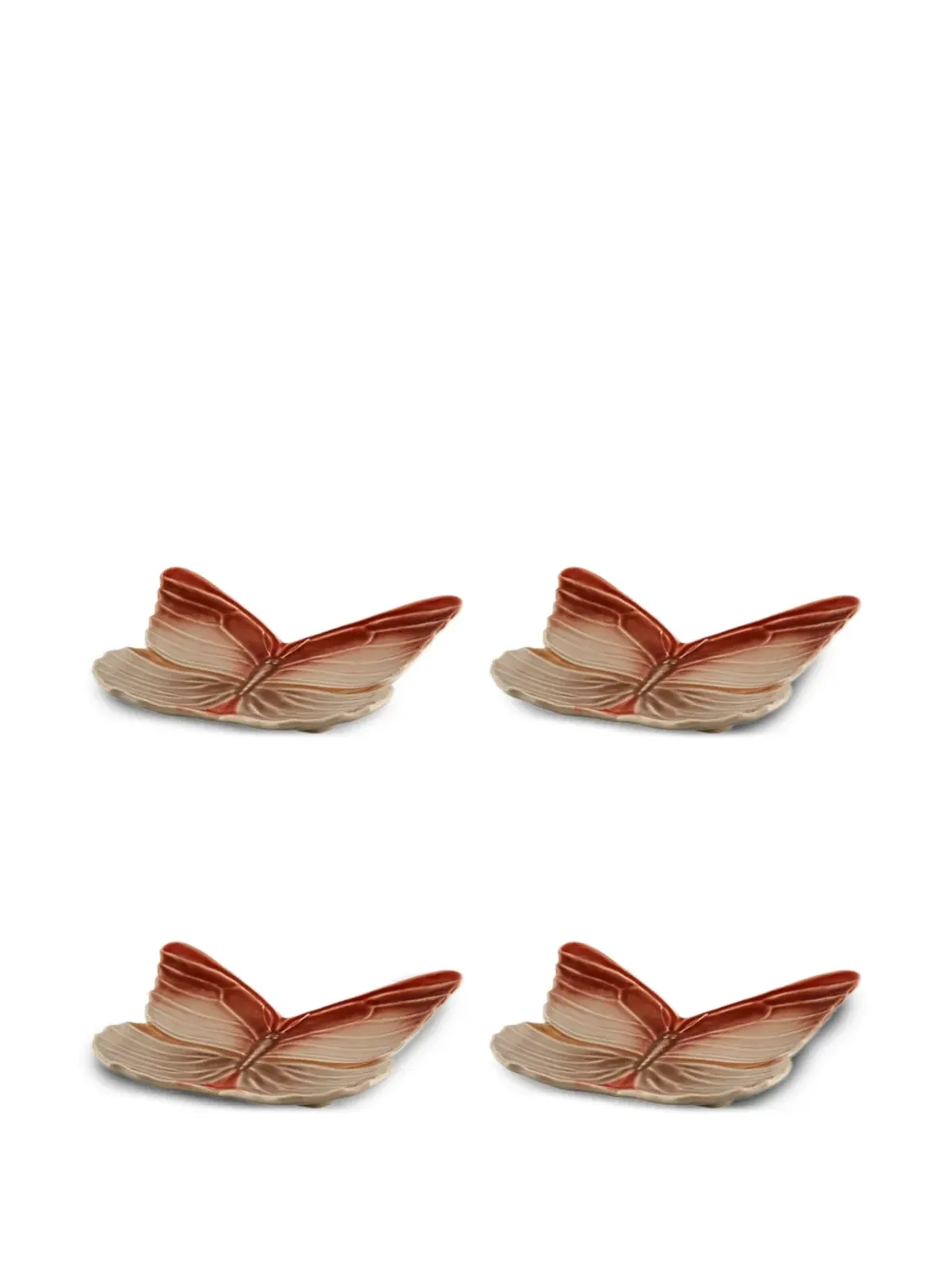 Bordallo Pinheiro x Claudia Schiffer Cloudy Butterflies デザートプレート（4名用設定） - 画像1