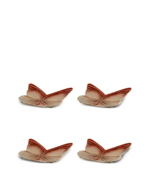Bordallo Pinheiro x Claudia Schiffer Cloudy Butterflies デザートプレート（4名用設定） - サムネイル1