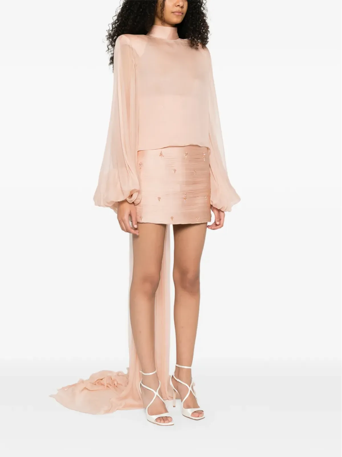 M.Marquise Sonja balloon-sleeve blouse - 画像3