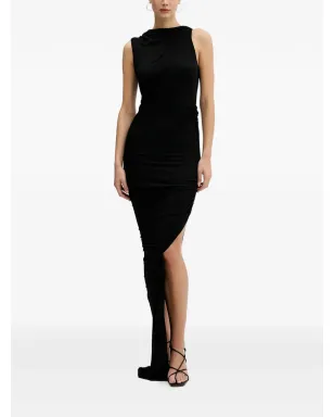Rick Owens Lilies Eva Gown オープンバック アシンメトリードレス - サムネイル1