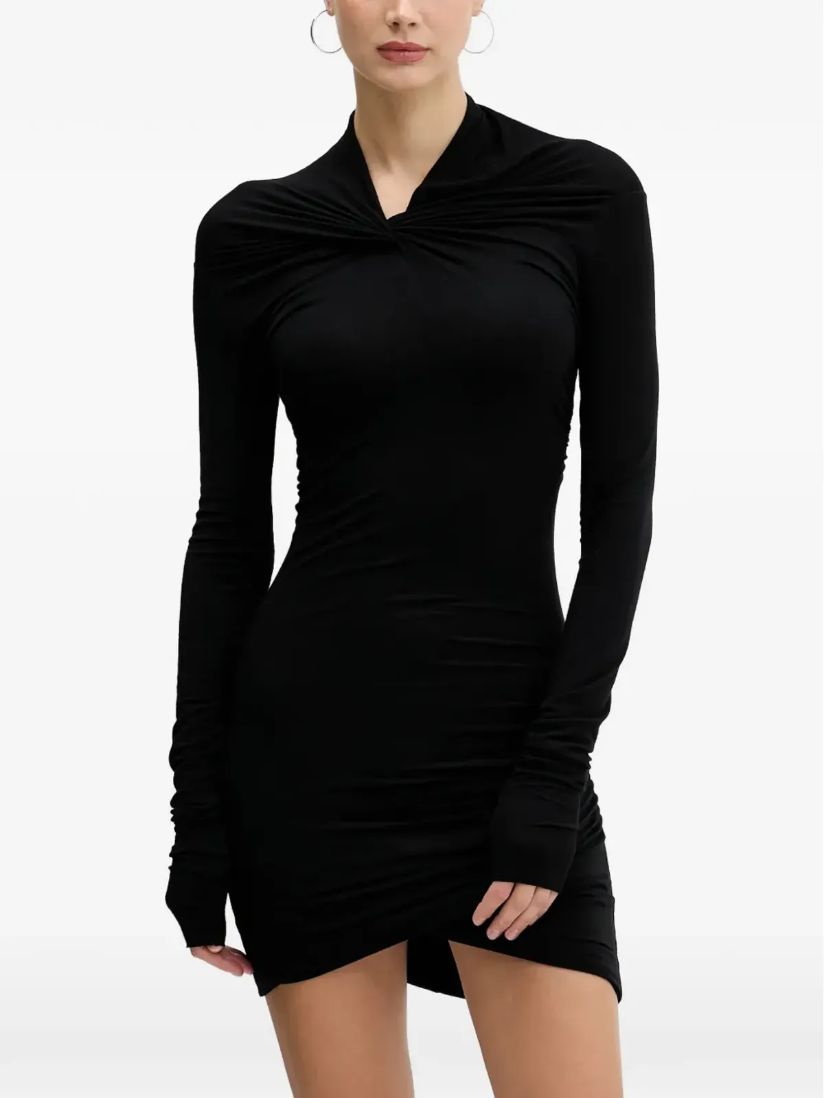 Rick Owens Lilies カイロ ロングスリーブ ミニドレス - 画像1