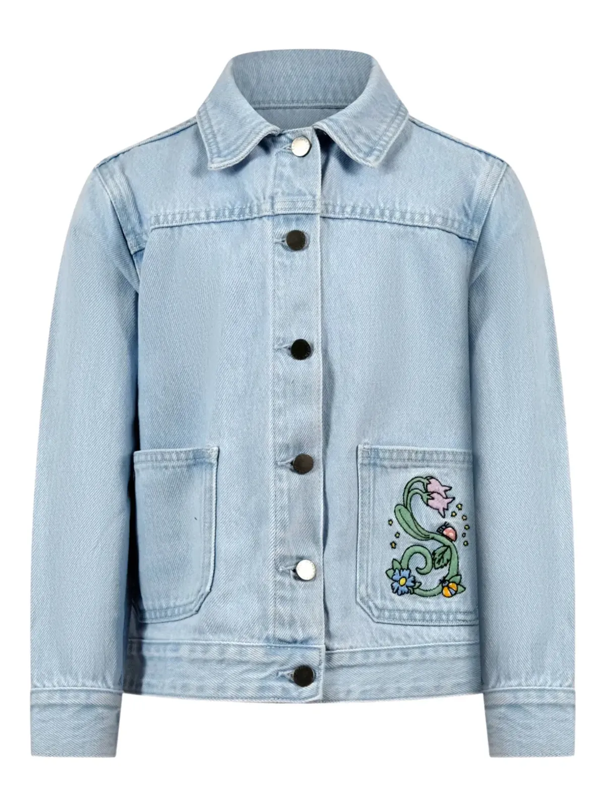 Stella McCartney Kids 花柄ディテールジャケット ブルー - 画像1