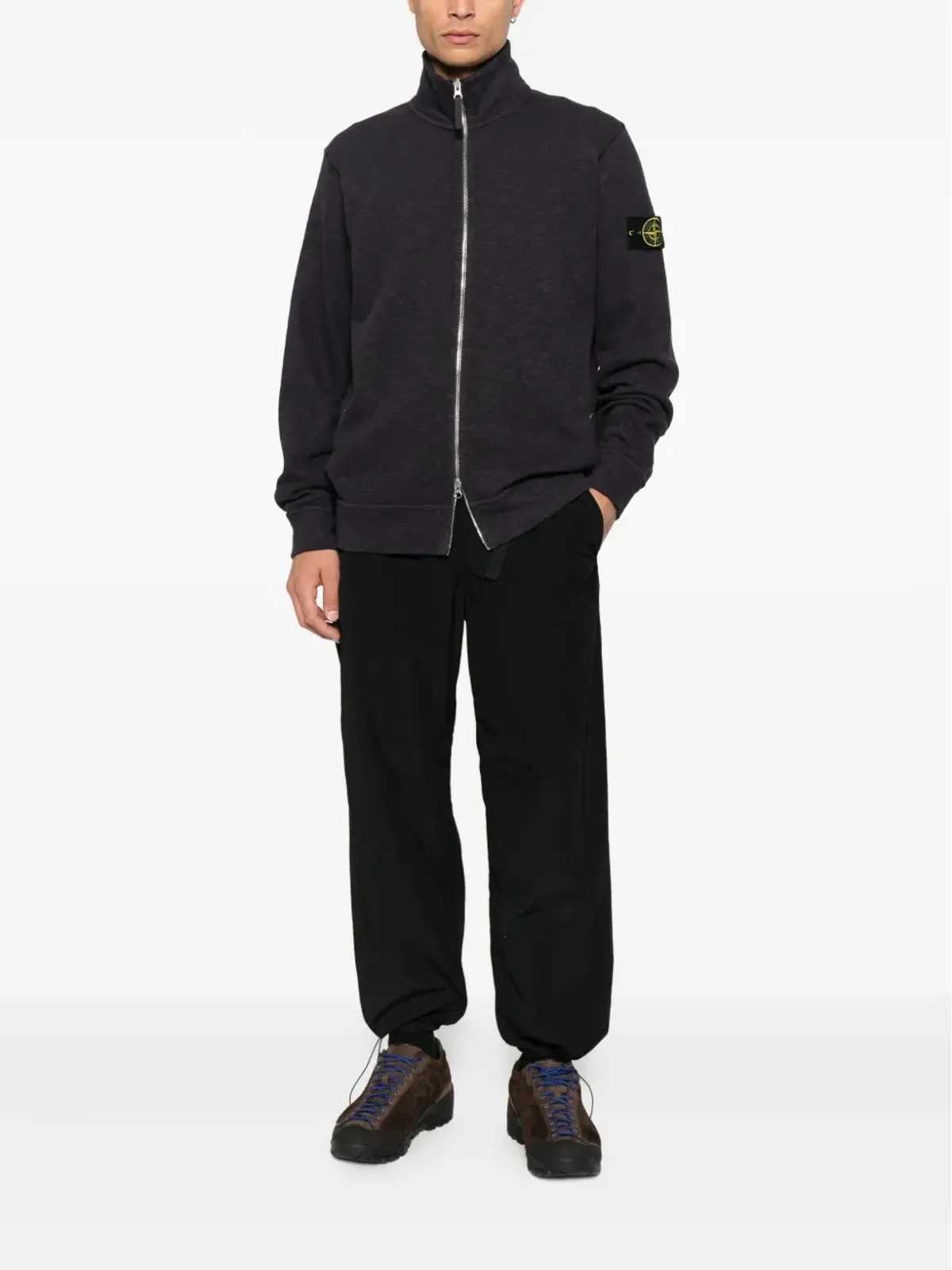 Stone Island ジップアップ スウェットシャツ - ブラック - 画像2