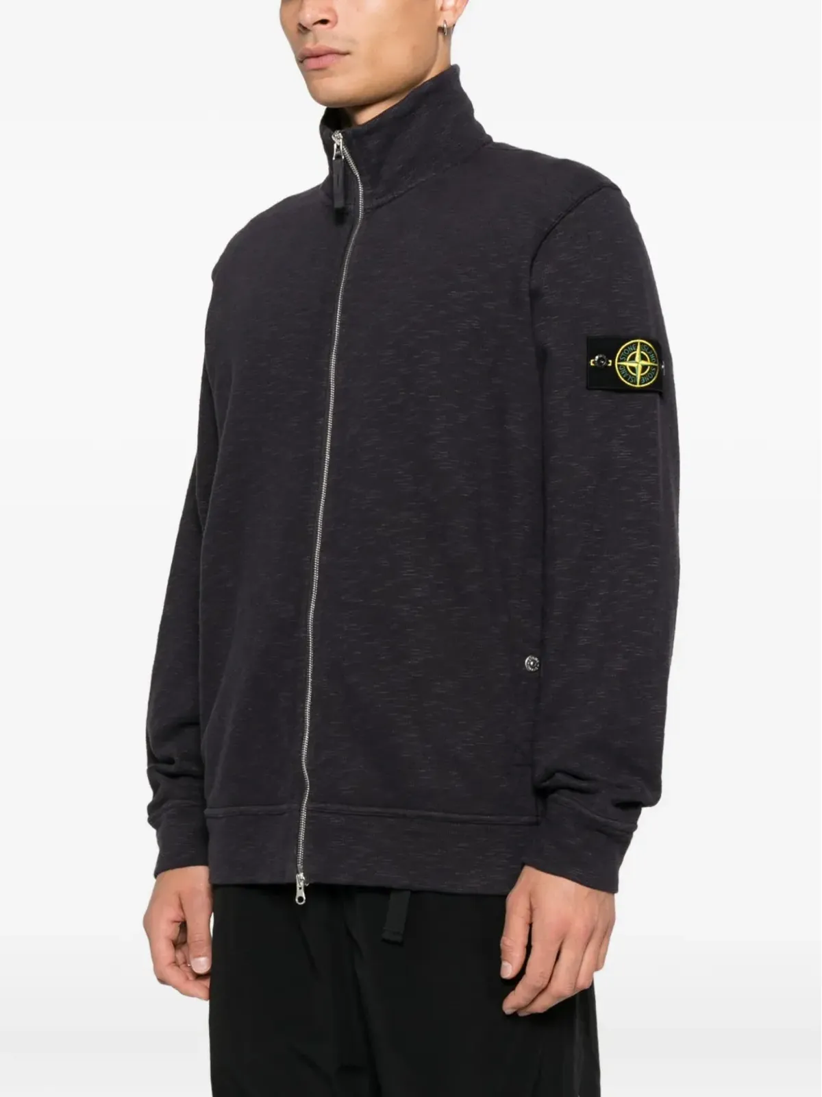 Stone Island ジップアップ スウェットシャツ - ブラック - 画像3