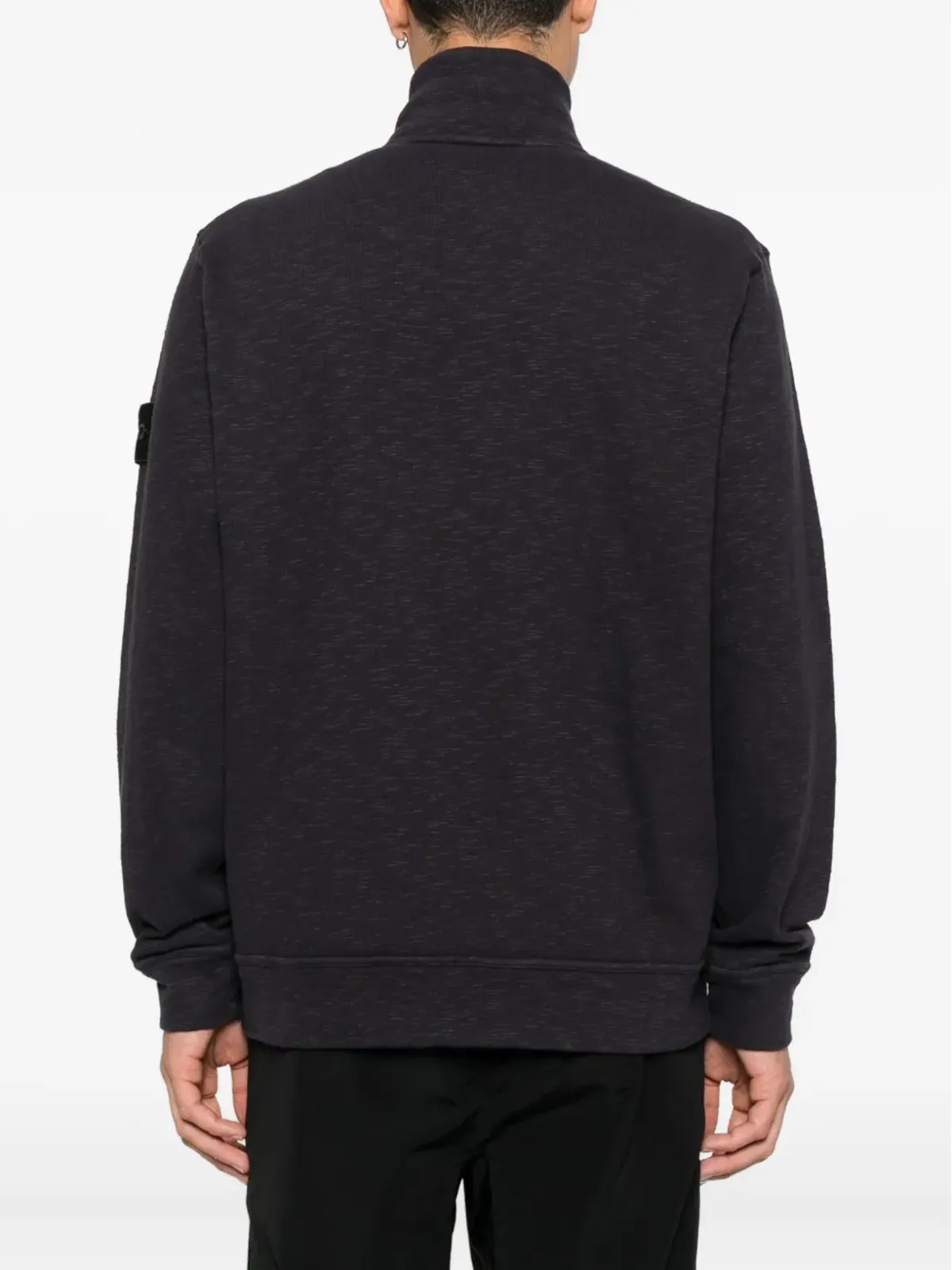 Stone Island ジップアップ スウェットシャツ - ブラック - 画像4