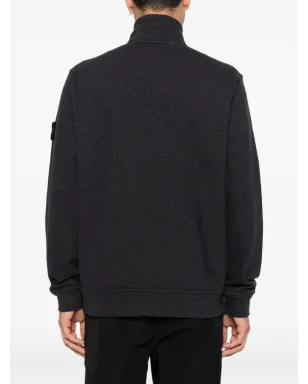 Stone Island ジップアップ スウェットシャツ - ブラック - サムネイル4
