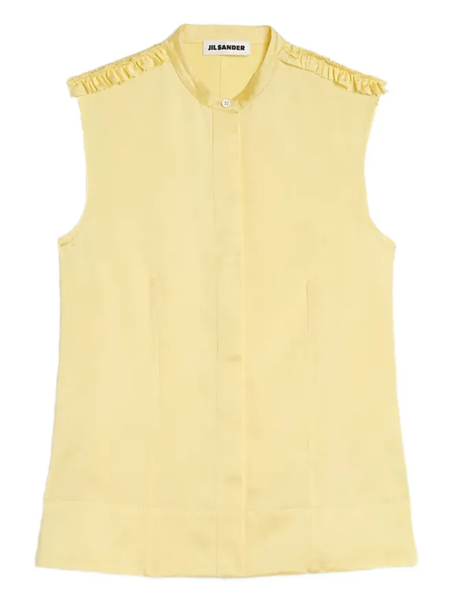 Jil Sander Jil Sander フリルディテールのスタンドカラーシャツの商品画像