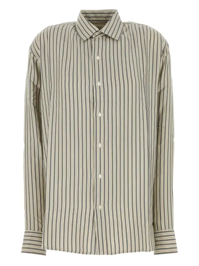 Le Kasha Le Kasha Songino ストライプ柄シャツ - ブルーの商品画像