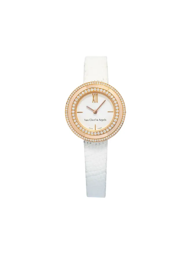 Van Cleef & Arpels Pre-Owned Van Cleef & Arpels Pre-Owned チャーム レザー ドレスウォッチの商品画像