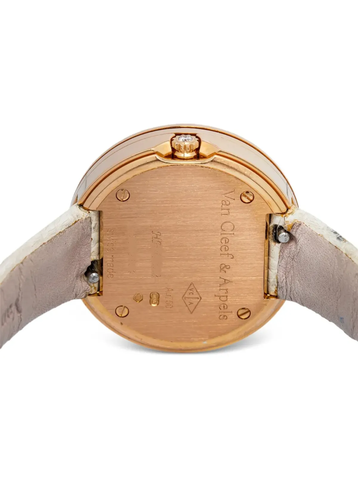 Van Cleef & Arpels Pre-Owned チャーム レザー ドレスウォッチ - 画像5