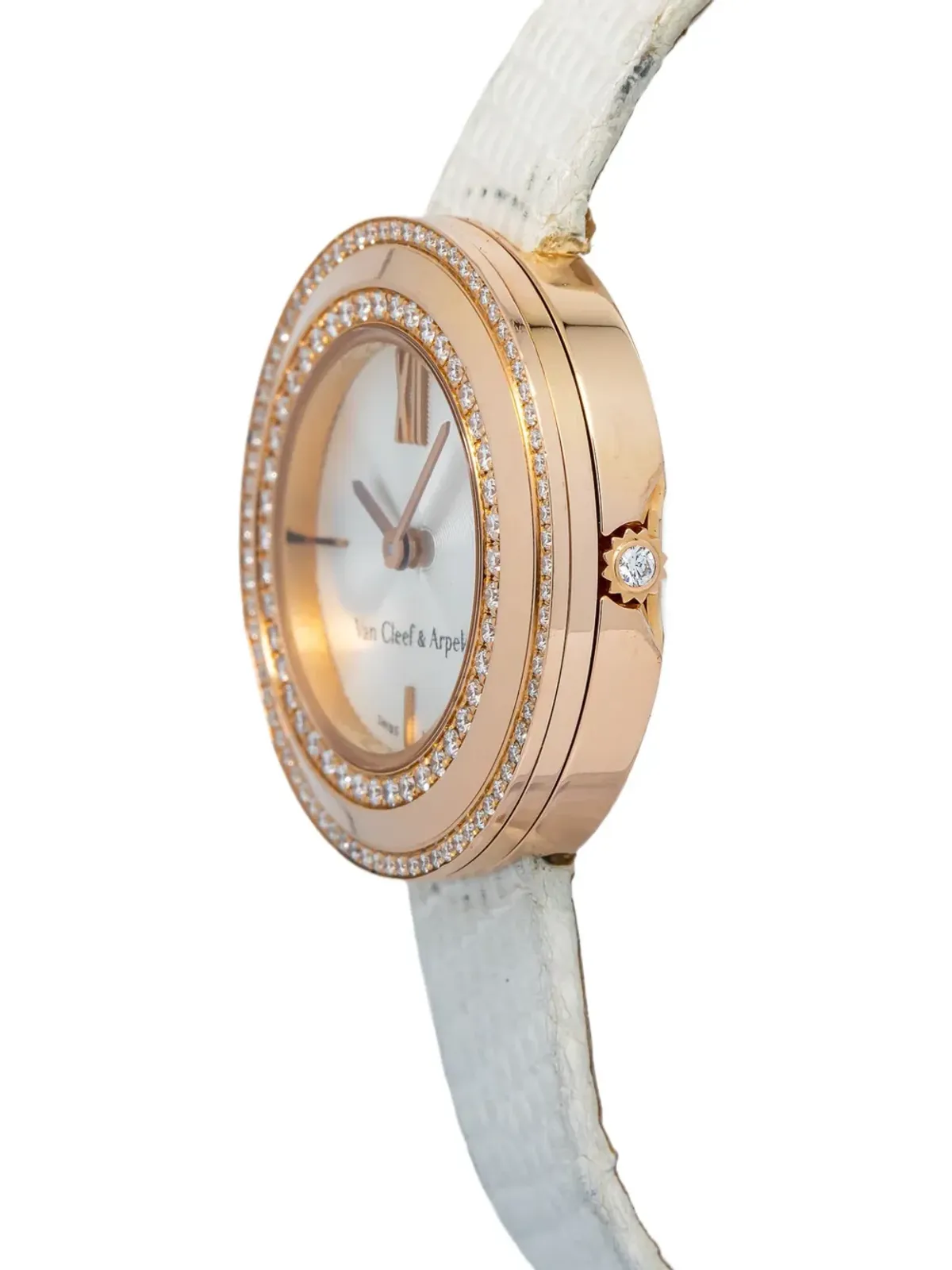 Van Cleef & Arpels Pre-Owned チャーム レザー ドレスウォッチ - 画像3