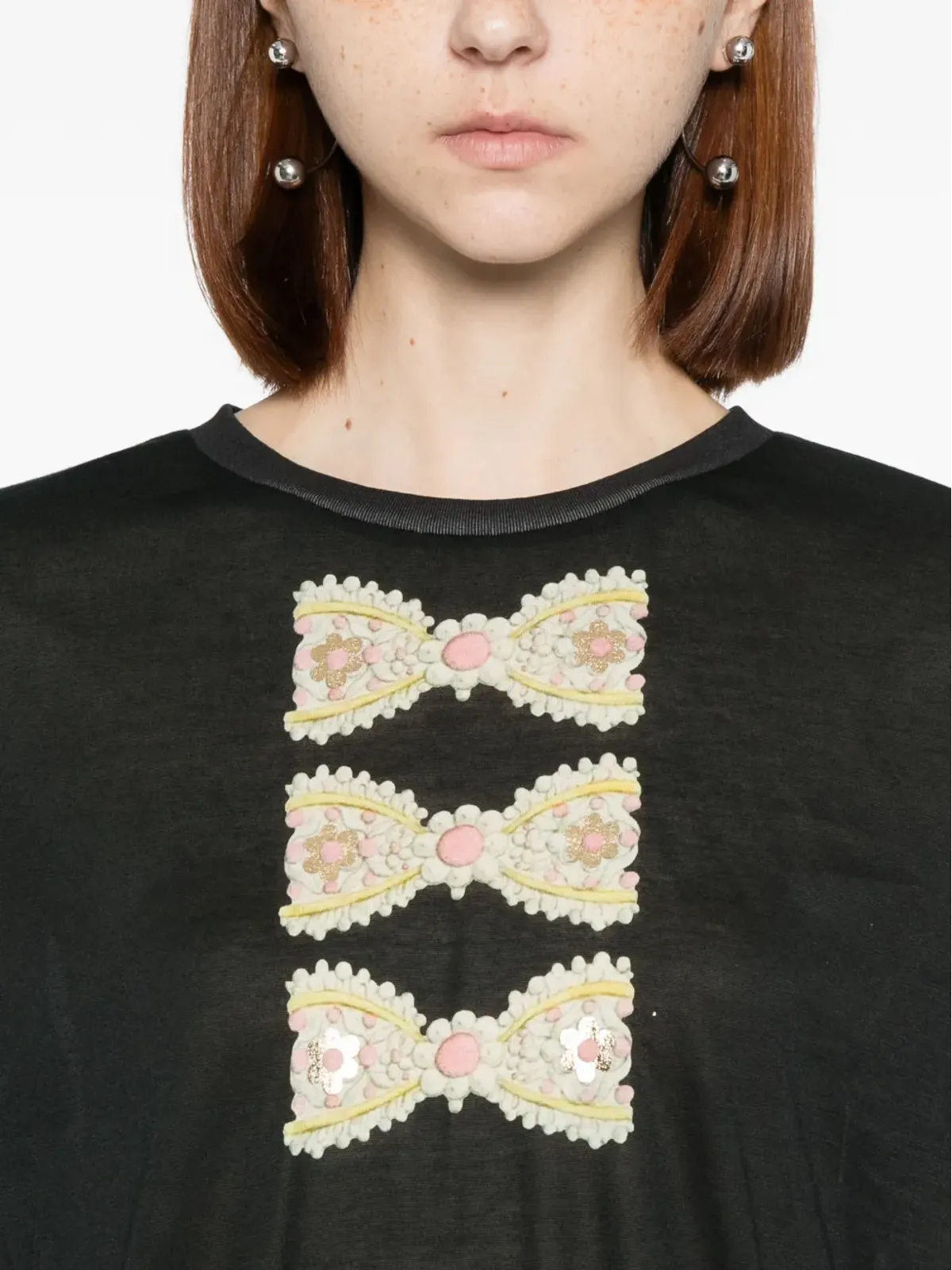 Cynthia Rowley 箔プリントTシャツ - 画像5