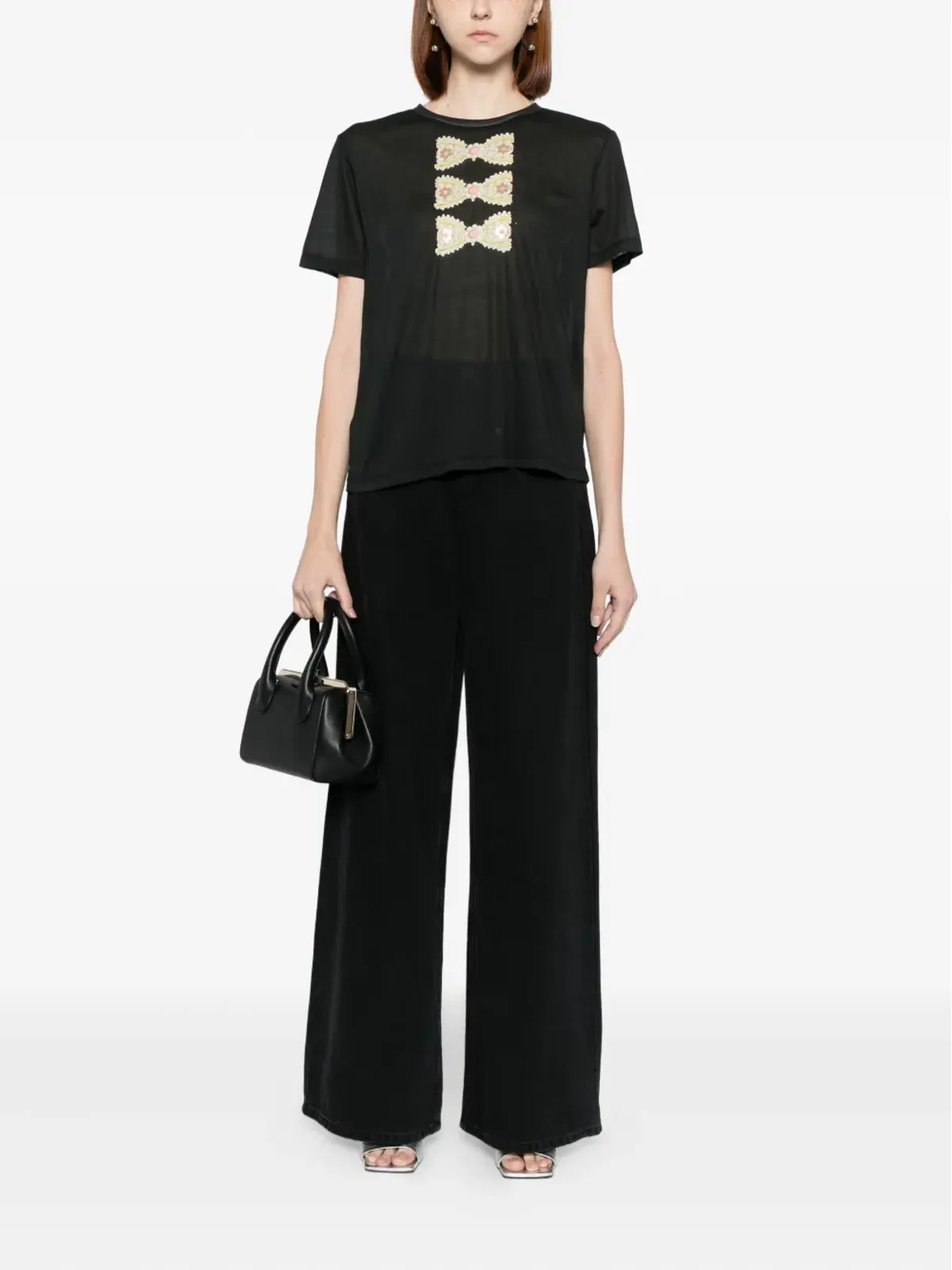 Cynthia Rowley 箔プリントTシャツ - 画像2