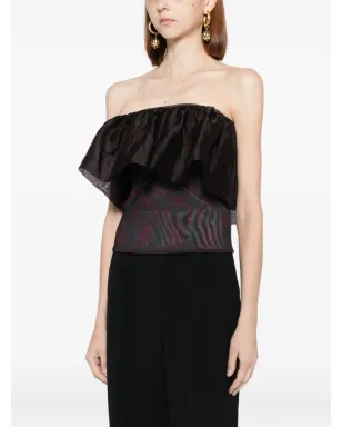 Cynthia Rowley Eugenia top - Black - サムネイル3
