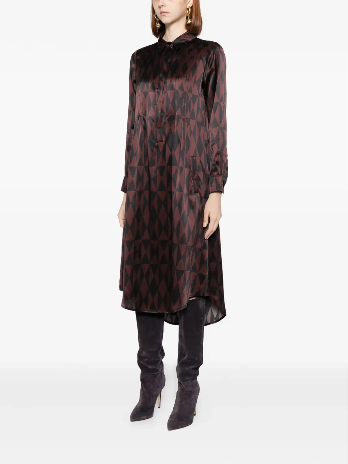 Cynthia Rowley 幾何学模様のドレス - 画像3