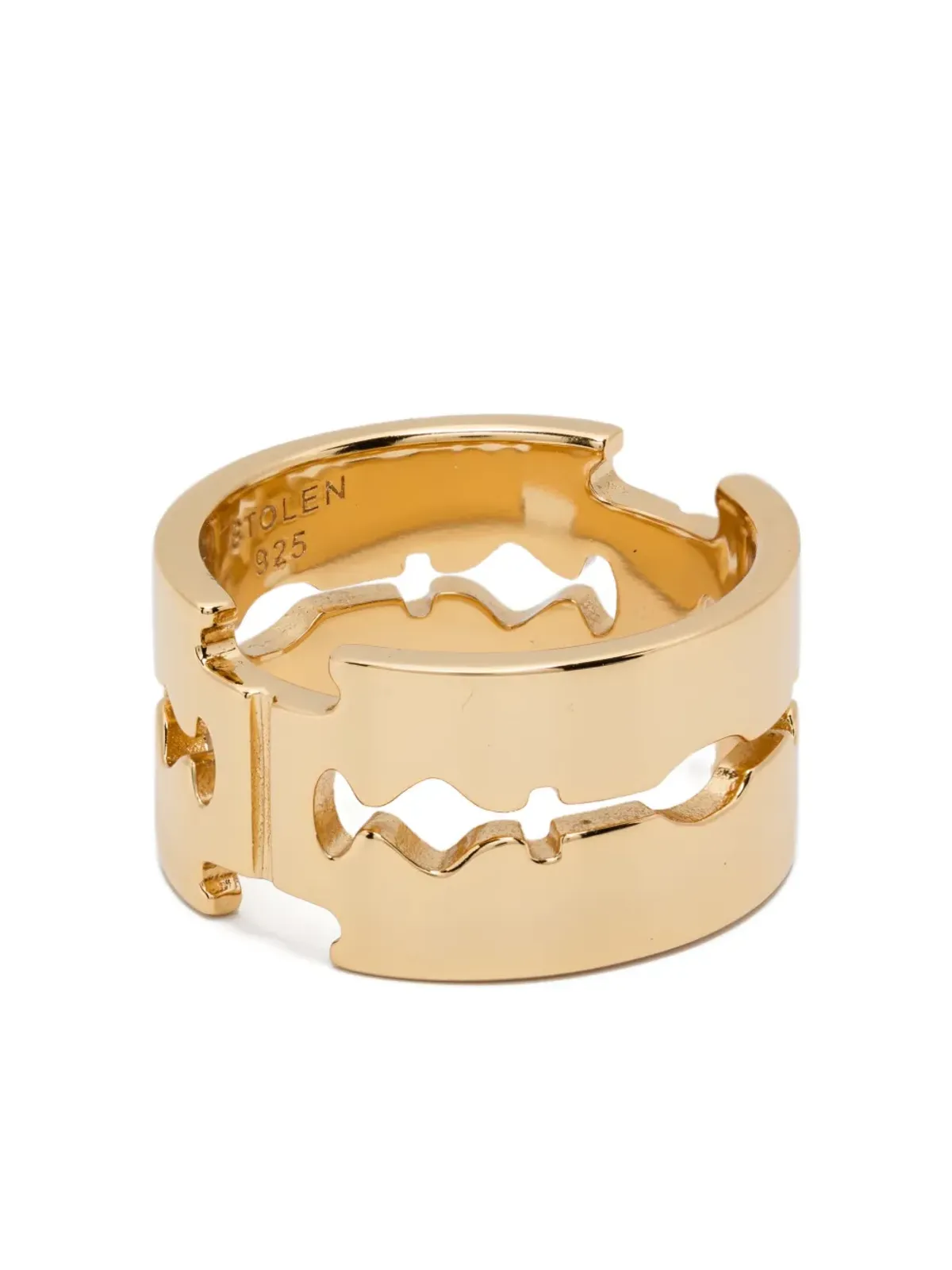 Stolen Girlfriends Club ダブルブレードリング - ゴールド - 画像1