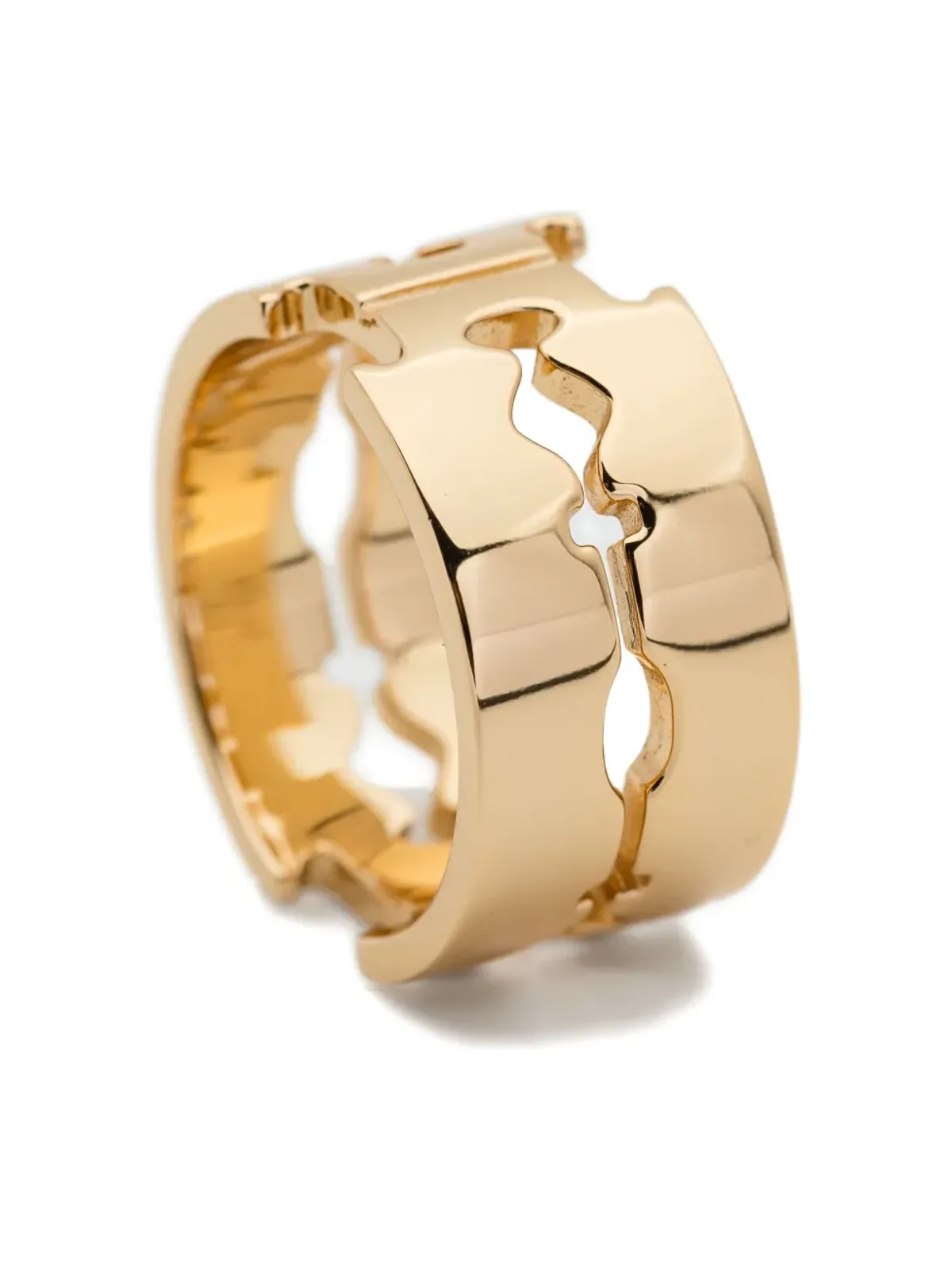 Stolen Girlfriends Club ダブルブレードリング - ゴールド - 画像2