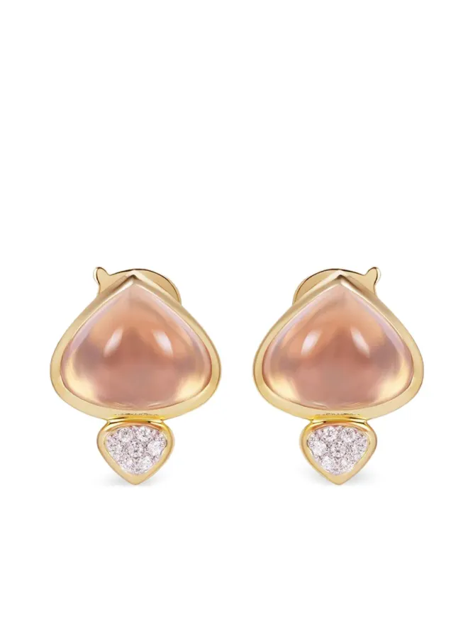 MARINA B MARINA B 18Kイエローゴールド トリソリナ quartz & ダイヤモンド イヤリングの商品画像