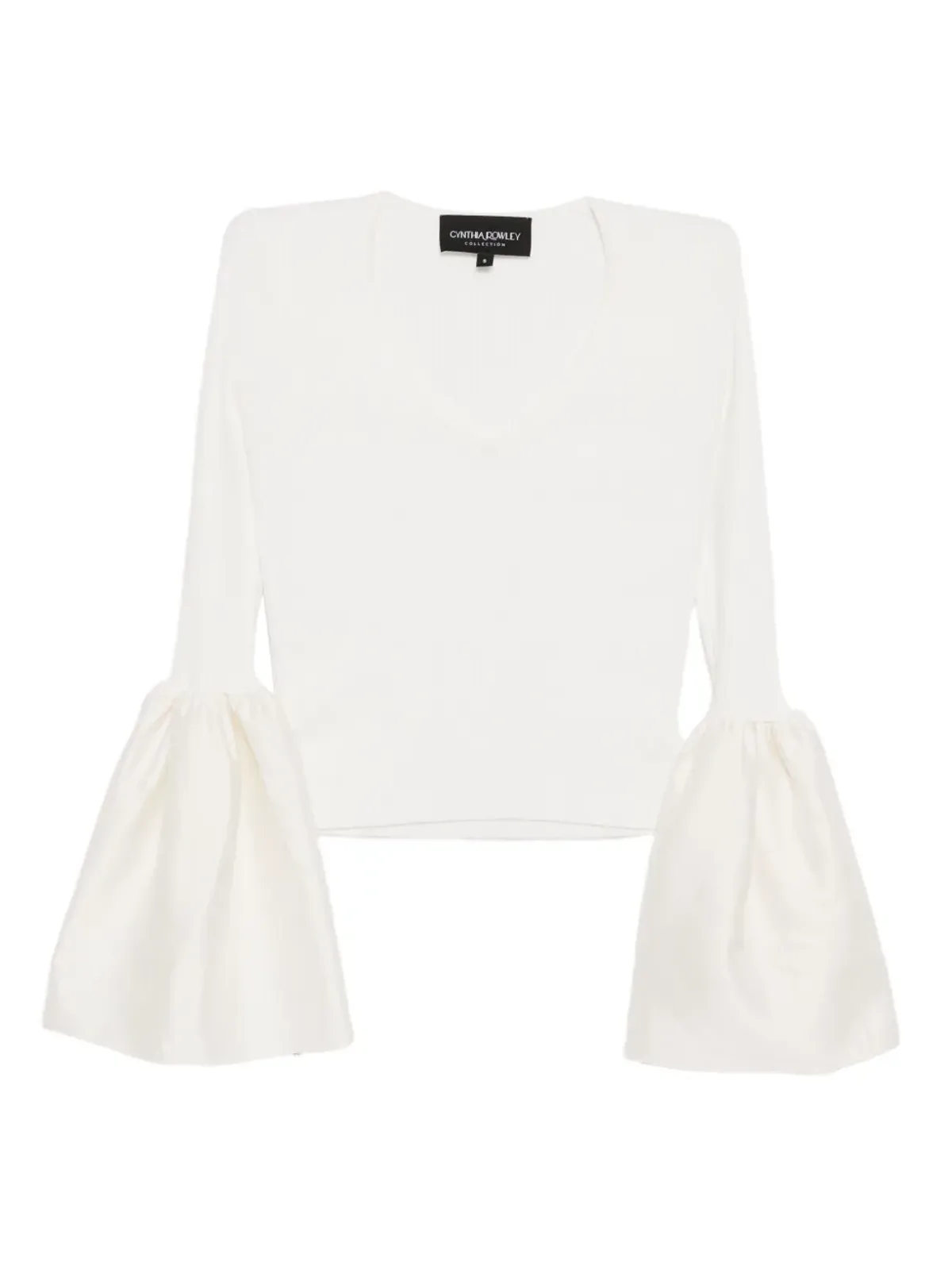 Cynthia Rowley フレアスリーブトップ - White - 画像1