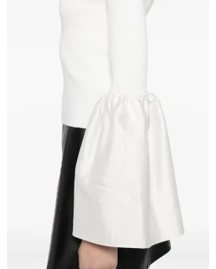 Cynthia Rowley フレアスリーブトップ - White - サムネイル5