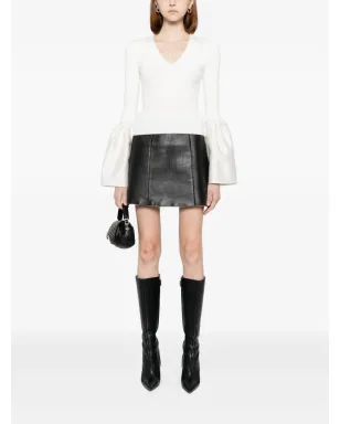 Cynthia Rowley フレアスリーブトップ - White - サムネイル2