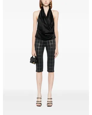 Cynthia Rowley チェック柄カプリパンツ - サムネイル2