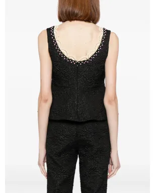 Cynthia Rowley ビーズ装飾ベスト - サムネイル4