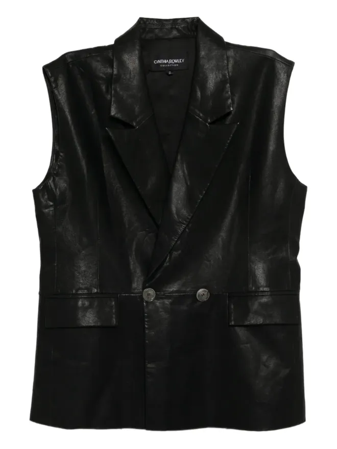 Cynthia Rowley Cynthia Rowley レザー ウエストコートの商品画像