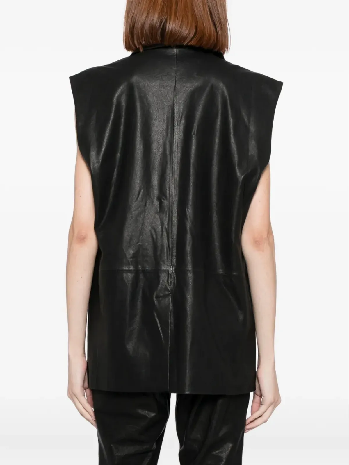 Cynthia Rowley レザー ウエストコート - 画像4