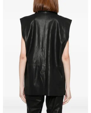 Cynthia Rowley レザー ウエストコート - サムネイル4